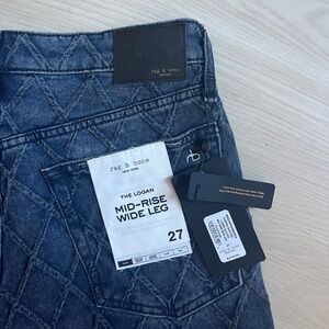NWT rag & bone Logan Quilted Jeans